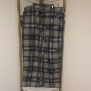 Sonoma Men's Gray Plaid Pajama Bottoms